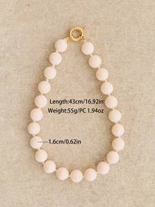 Collana di perline in resina a forma di grande nuvola fatta a mano con perline rotonde bohémien alla moda <span class=keywords><strong>gioielli</strong></span> da donna - Product Image 5