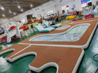 Yacht gonflable à point de chute Piscine flottante Mer Océan Plage grande piscine gonflable profonde en porcelaine pour yachts