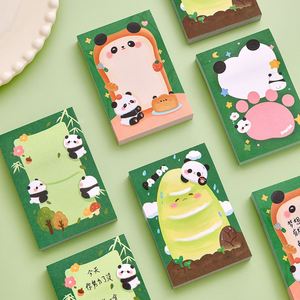 8 Blocs de Notas Adhesivos con Diseño de Panda, Bonitos Blocs de Notas de Dibujos Animados para Estudiantes, Papel de Notas Adhesivo Reutilizable Kawaii, Papelería para Niñas - Product Image 3