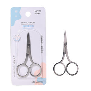 LMLTOP Beauty <b>Scissors</b> Stainless Steel Sharp Blade SY1027 Compact Precision <b>Makeup</b> Trimmer - Product Image 1