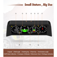 Lancol X90 OBD Auto Head-up-Display HUD GPS-Navigationssystem mit Wassertemperaturanzeige & Uhr für In- und Auslandsfahrzeuge