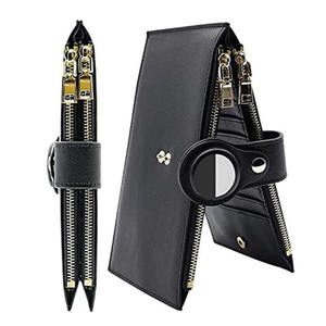 Productos de Tendencia <span class=keywords><strong>2022</strong></span>, Diseñador para Apple AirTag, Tarjetero RFID, Tarjetero con Cierre de Cremallera, Cartera Delgada de Cuero Genuino - Product Image 1