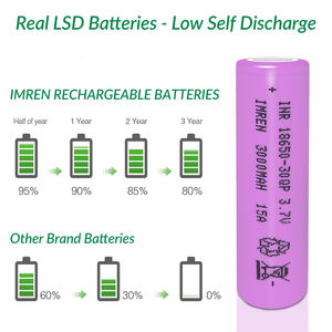 100% batterie Li-ion haute capacité d'origine IMREN 18650 30QP 3000mAh pour <span class=keywords><strong>Samsung</strong></span> <span class=keywords><strong>INR18650</strong></span> <span class=keywords><strong>30Q</strong></span> - Product Image 5