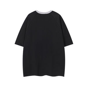 100% Cotton Raglan Ringer Color Block <b>T</b>-<b>shirt</b> Heavyweight Oversized Streetwear Unisex Screen Print Graphic Custom <b>Men</b> <b>t</b> <b>Shirt</b> - Product Image 2