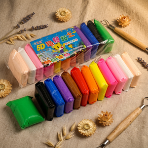 12 Color Air Dry <b>Clay</b> Playdough Plasticine Non Toxic <b>Modeling</b> Dough for 5 to 7 Years Kids Unisex Art Craft - Product Image 5