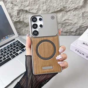 เคสโทรศัพท์แม่เหล็กลายไม้ไร้กรอบหรูหราสำหรับซัมซุงกาแล็คซี่ S26เคส S24 S25พิเศษกระจายความร้อนด้วยแรงกระแทก - Product Image 6