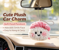 Porte-clés en peluche mignon en forme de sushi, dessin animé, doux, écologique, 3D, avec mini porte-monnaie