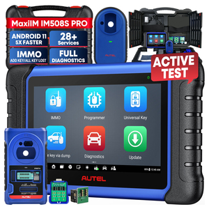 เครื่องอ่านโค้ดกุญแจรถยนต์ MaxiIM IM508S PRO OBD2 พร้อมเครื่องทำความสะอาดหัวฉีดน้ำมัน รับประกัน 1 ปี สำหรับ XP200 XP400 อุปกรณ์ซ่อมรถยนต์ - Product Image 1