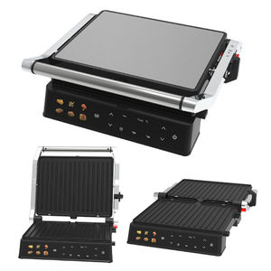 Presse-<span class=keywords><strong>panini</strong></span> OEM à 4 tranches pour intérieur Machine à sandwich en acier inoxydable <span class=keywords><strong>Grill</strong></span> de contact numérique électrique <span class=keywords><strong>professionnel</strong></span> à <span class=keywords><strong>double</strong></span> plaque - Product Image 1