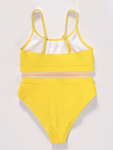 Conjunto de Bikini de 2 Piezas para Mujer, Traje de Baño de Diseño con Relleno Extraíble, Transpirable y Ecológico - Product Image 5