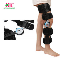 Attelle médicale orthopédique réglable à charnière pour genou, avec support de fracture et contrôle de l'amplitude de mouvement (ROM) pour l'arthrose