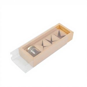 การออกแบบใหม่พิมพ์สีน้ำตาลกระดาษคราฟท์บรรจุภัณฑ์<span class=keywords><strong>เทียน</strong></span>คริสต์มาสกล่องของขวัญ - Product Image 3