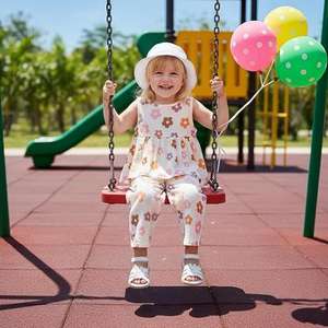 Nouvelle Collection Printemps/Été 2026 : Ensemble Fille Sans Manches Ample à Imprimé Floral et <span class=keywords><strong>Pantalon</strong></span> Long Assorti – Mélange Coton 95% – Adorable - Product Image 4