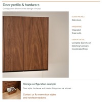 Meuble de cuisine en contreplaqué, portes stratifiées au design minimaliste, aménagement en L, livraison en kit et rangement coulissant