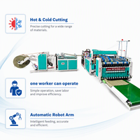 Machine automatique de découpe et de couture de sacs tissés en PP pour la production de sacs de riz, d'engrais et de ciment – Découpe et couture de tissus à grande vitesse