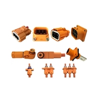 Connecteur haute tension 8mm à 3 cœurs Prise en plastique 150A 200A 250A Connecteurs RF coaxiaux pour véhicule à nouvelle énergie