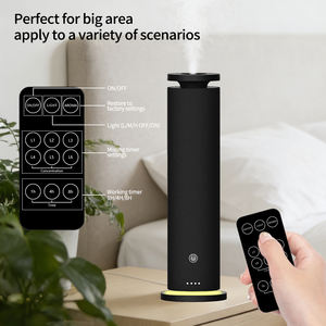 Diffuseur d'arômes sans eau, design enveloppé de tissu, diffuseur de parfum à air froid pour la maison et le bureau, intensité réglable, lumière ambiante, grande taille - Product Image 3