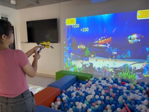 Interaktives Ballspielgerät für Kinder mit Softplay-Bällebad und Touch-Wand, 255 Punkte, Ballwurfspiel für Innenräume - Product Image 5