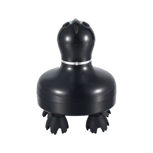 Masseur de tête léger et silencieux en ABS + silicone, respectueux de l'environnement, avec lumière rouge pour la relaxation du corps - Product Image 2