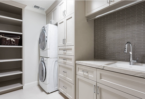 סיטונאי לבן מוצק עץ כביסה חדר ארונות כיור אלון קבינט - Product Image 5