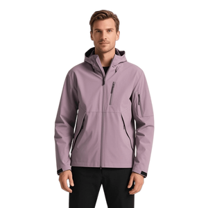 Logo d'entreprise <span class=keywords><strong>personnalisé</strong></span> vestes d'hiver minces pour hommes coupe-vent support <span class=keywords><strong>Softshell</strong></span> polaire à capuche extérieur imperméable pour la randonnée - Product Image 2