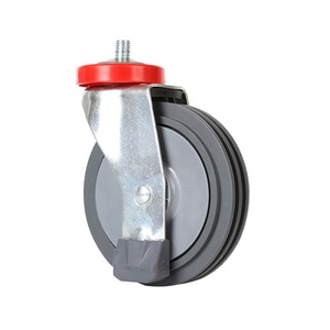 Roda resistente para escalator, substituição de carrinho, haste rosada, rodas giratórias tpu - Product Image 5