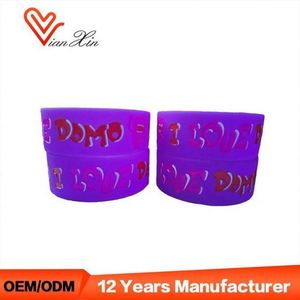 1' Alert Epilepsy 1inch Wide <b>Band</b> <b>Slap</b> Support Silicone Wristband - Product Image 2