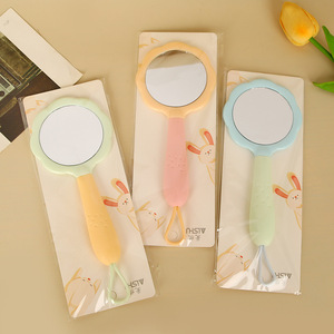 AISHU Handheld <b>Mirror</b> Round With Carrot Handle For <b>Makeup</b> And Hair Styling - Product Image 3