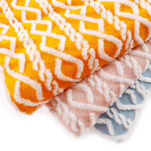 Vải Lông Cừu Jacquard Sherpa 3D Trực Tiếp Từ Nhà Máy Vải Lông Cừu Jacquard 3D Ấm Áp Mềm Hai Mặt OEM - Product Image 2