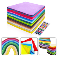 Weiche Filzstoffbögen mit Verpackung 40 Stück für Kunst & Handwerk DIY-Projekte 1 Bogen pro Farbe in Dieser Packung