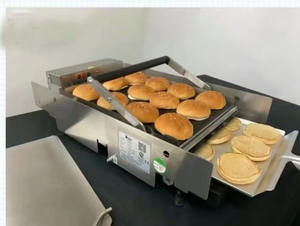 KFC <span class=keywords><strong>Mcdonalds</strong></span> Fast Food Restaurant Equipment Burger Bun Tostadora, Grill Máquina para Burger - Product Image 6