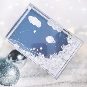 <span class=keywords><strong>2022</strong></span> populaire 4*6 <span class=keywords><strong>pouces</strong></span> clair acrylique Photo cadres photo liquide paillettes effet personnalisé marque privée Logo matière plastique - Product Image 2