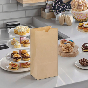 Bolsas de Embalaje de Papel Kraft Marrón Personalizadas para Alimentos, para Llevar Hamburguesas, Ecológicas, Resistentes a la Humedad, Biodegradables - Product Image 3