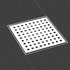 Drain de <span class=keywords><strong>douche</strong></span> Siphon de <span class=keywords><strong>douche</strong></span> en acier inoxydable Drain de sol carrelable pour salle de bain avec dispositif de désodorisation et filtre à cheveux - Product Image 2