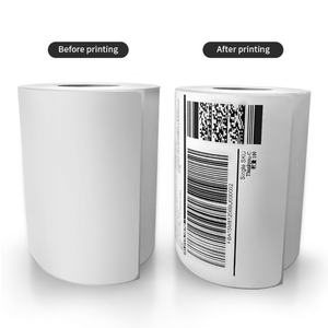 Wholesale Blank Barcode Labels <b>Sticker</b> 4*6 Inch Directly A6 500pcs 100x150mm Thermal Paper Label Rolls Shipping Label - Product Image 4