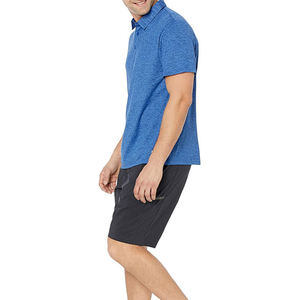 Chemises en toile unie de qualité supérieure pour hommes, fabriquées professionnellement, séchage rapide, manches courtes, couleurs personnalisables, OEM, vente en gros, best-seller - Product Image 4