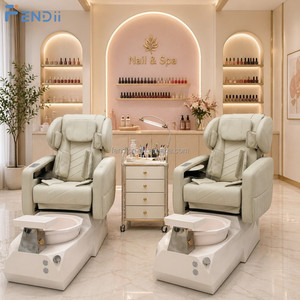 Sillón de Pedicura Eléctrico para Salón de Uñas, Uso Comercial, Respaldo Ajustable, con Masaje - Product Image 1