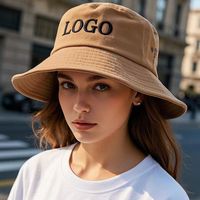 Chapeau Bob Unisexe Personnalisé à Large Bord en Toile 100% Coton avec Logo Brodé 3D Imprimé – Idéal pour Fêtes, Pêche, Printemps et Été