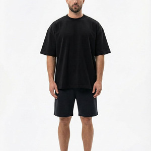 Breathable Summer Suit For Adult Professional Manufacture Custom Made Men T Shirt & Shorts <b>Set</b> Two Pcs Casual Wear Men <b>Twin</b> <b>Set</b> - Product Image 3