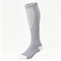 Chaussettes de compression pour hommes et femmes - Respirantes, antidérapantes, adaptées aux diabétiques, en spandex pour l'été