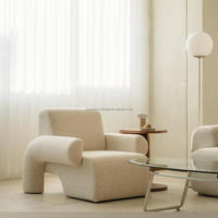 Canapé modulable en tissu velours côtelé de luxe pour loisirs salon Chaise longue créative rétro moderne individuelle