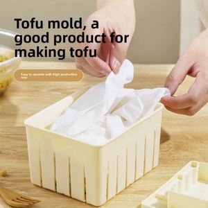 Moule à tofu en plastique DIY, pour tofu fait maison, moule à tofu au lait de soja avec tissu à fromage, ensemble d'outils de cuisine - Product Image 1