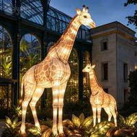 Projet d'éclairage personnalisé pour zoo, exposition de lanternes d'animaux de safari pour parcs, zoos, décorations de fêtes, Nouvel An, Noël