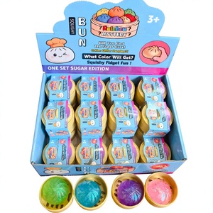Multi-Color <b>Rainbow</b> Glitter Dumpling-shaped Squishy <b>Top</b> Toy Blind Box Slow Rebound High Elasticity Eco-friendly Tear Girls - Product Image 4