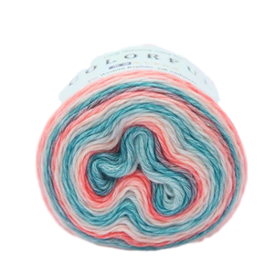 Hilo de Tejer Colorido, Mezcla de Algodón y Acrílico, para Crochet, Manualidades y Tejido - Product Image 1