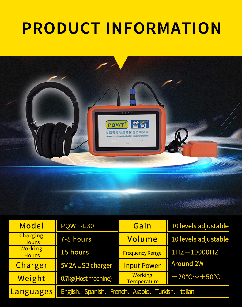 Microwave Plumbing Water Leak Detector 50cm OEM 0.001mV Accuracy