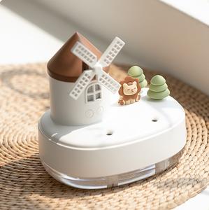 Boîte à musique moulin à vent pour chambre de bébé, humidificateur d'air, mini humidificateur à double pulvérisation mignon <span class=keywords><strong>Leo</strong></span>, grand humidificateur à brume - Product Image 5