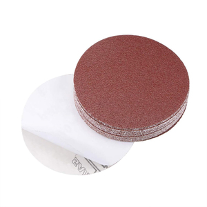 Disque de ponçage en oxyde d'aluminium rouge, 4 pouces (100 mm), adhésif PSA, remplacement pour le polissage du bois et du métal, vente en gros d'usine - Product Image 2