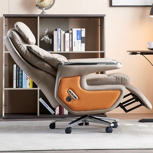كرسي مكتب كهربائي ذكي للتدليك مصنوع من الجلد بتصميم فاخر وراقي لاستخدام الكمبيوتر - Product Image 3