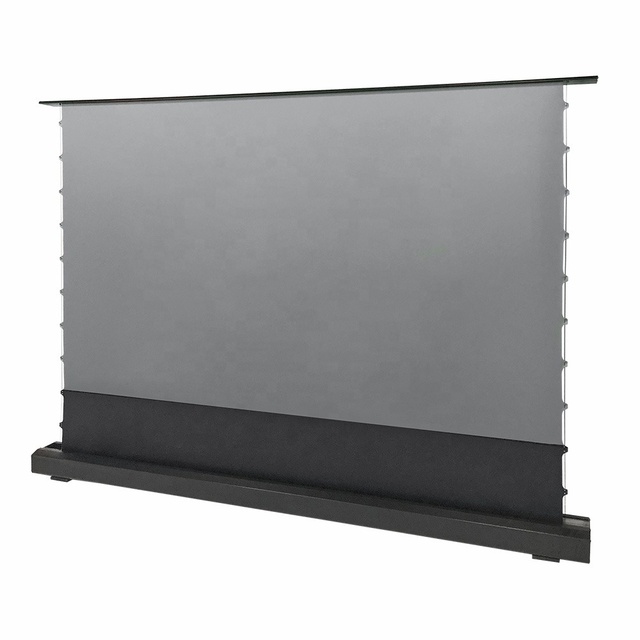 16:9 92- 150" Inch Electric Movie Projection Screen Motorized Floor Rising Retractable Projector Screen